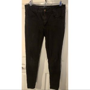 American eagle black jeggings